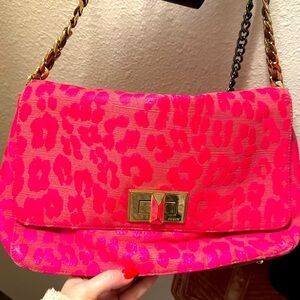 Juicy Couture Dylan Pink Leopard Handbag vintage